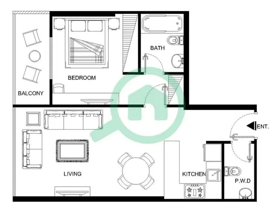 Chic 1-Bedroom Apartment In Jvc With Balcony Ντουμπάι